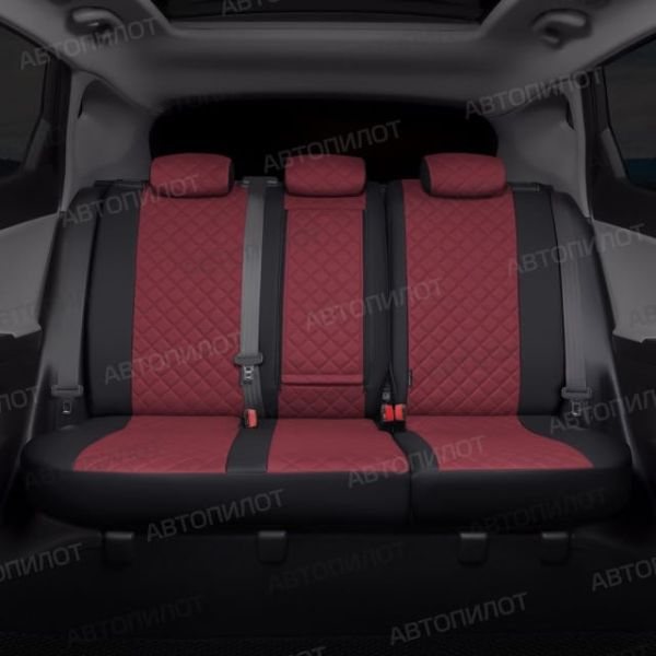 Чехлы Автопилот Экокожа Ромб на Kia Cerato 2 Купе (2009-2013) Чехлы Автопилот Экокожа Ромб на Kia Cerato 2 Купе (2009-2013)