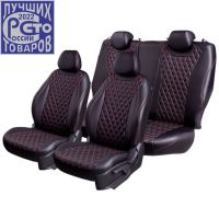 Чехлы Премиум Экокожа Байрон Ромб на Mazda 3 СЕДАН (BL) 2009-2013 г.в. Чехлы Премиум Экокожа Байрон Ромб на Mazda 3 СЕДАН (BL) 2009-2013 г.в.