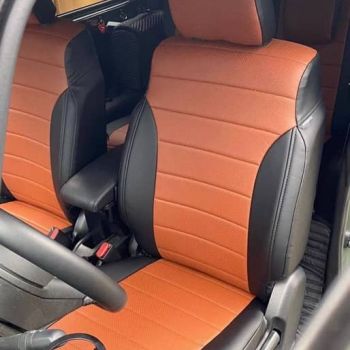 Авточехлы Автопилот Черный коричневый цвет